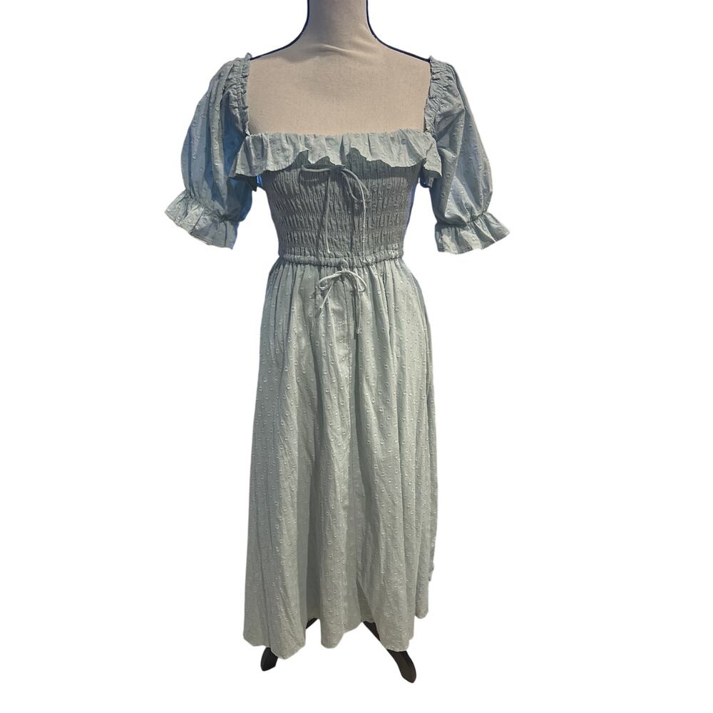 ⭐️ Women’s R. Yiposha Sage Green Swiss Dot Maxi Dress. Size 8 / 10 Wedding Guest